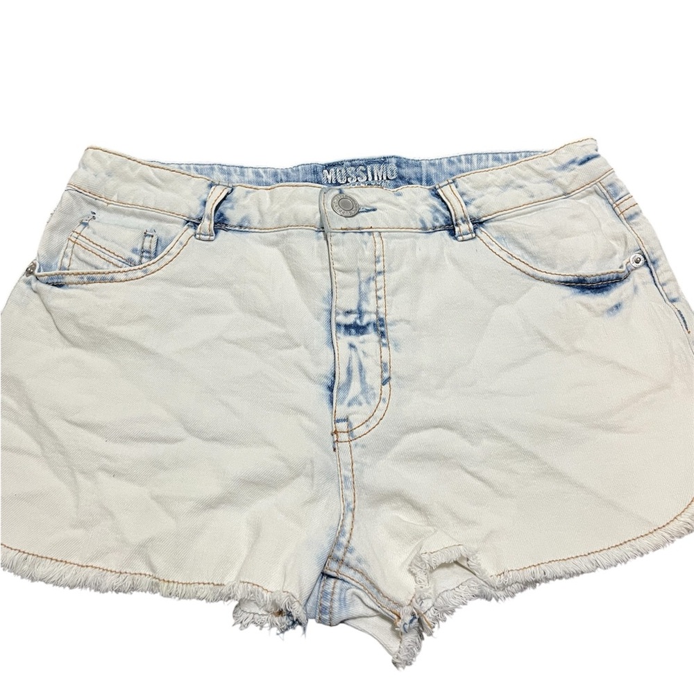 Mossimo Womens White Wash Denim Shorts
